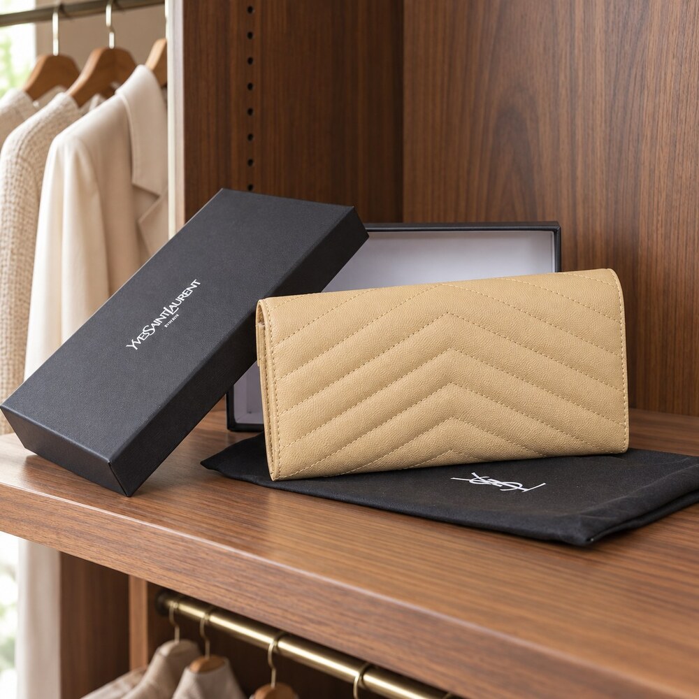 YSL Saint Laurent Cassandre Envelope Long Wallet - Picture 5 of 6